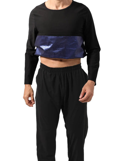 Tracksuits Elastic Waist Sauna Suit Set