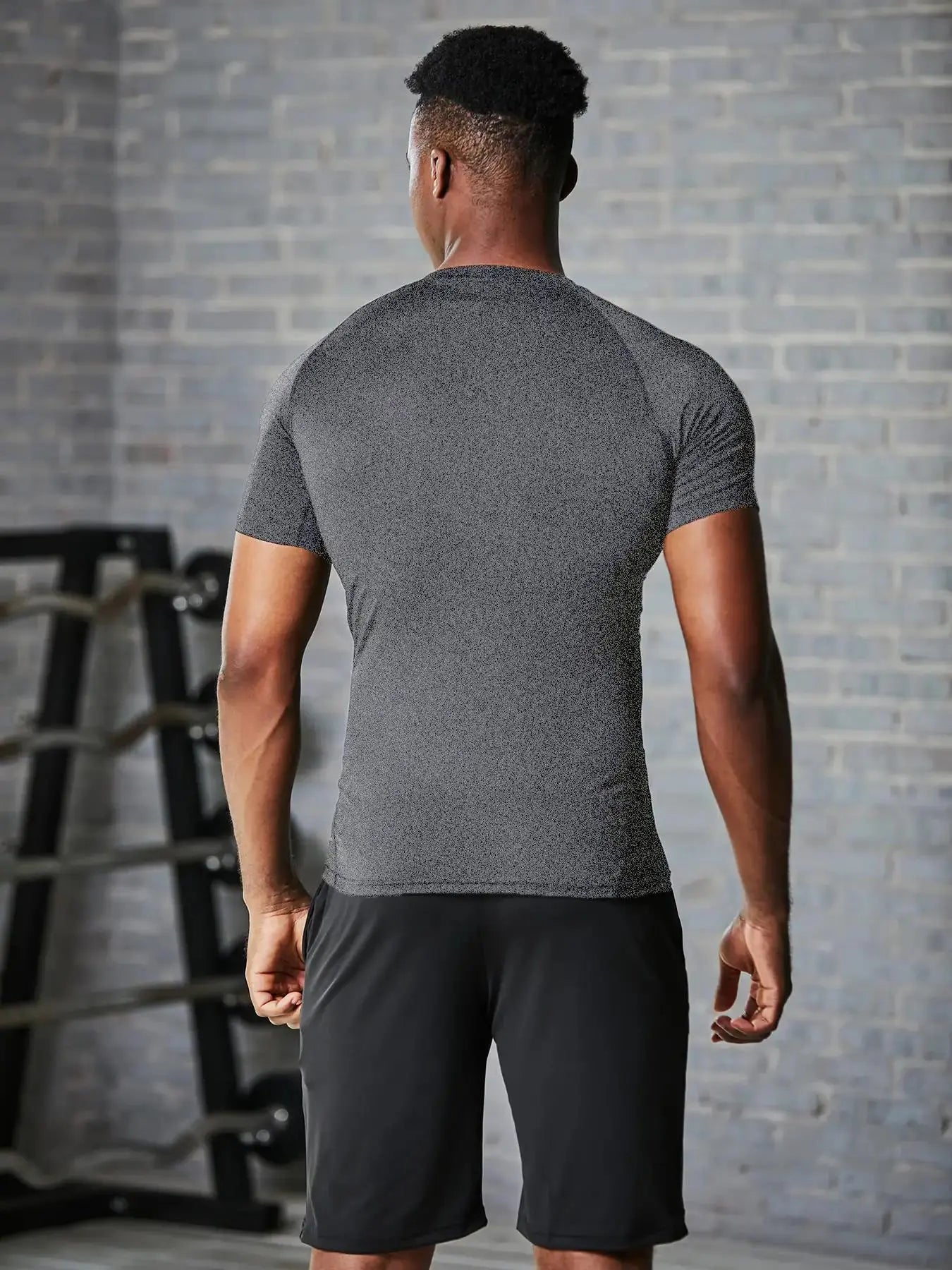 Round Neck Raglan Compression Shirt
